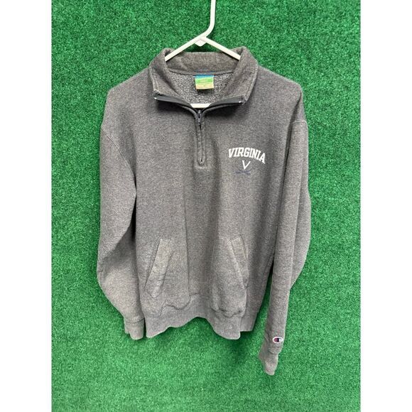 Gray University of Virginia Pullover Sweatshirt Sz Medium Unisex Y2K - Picture 1 of 6